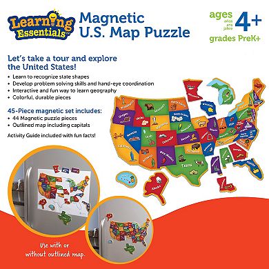 Learning Resources Magnetic U.S. Map Puzzle