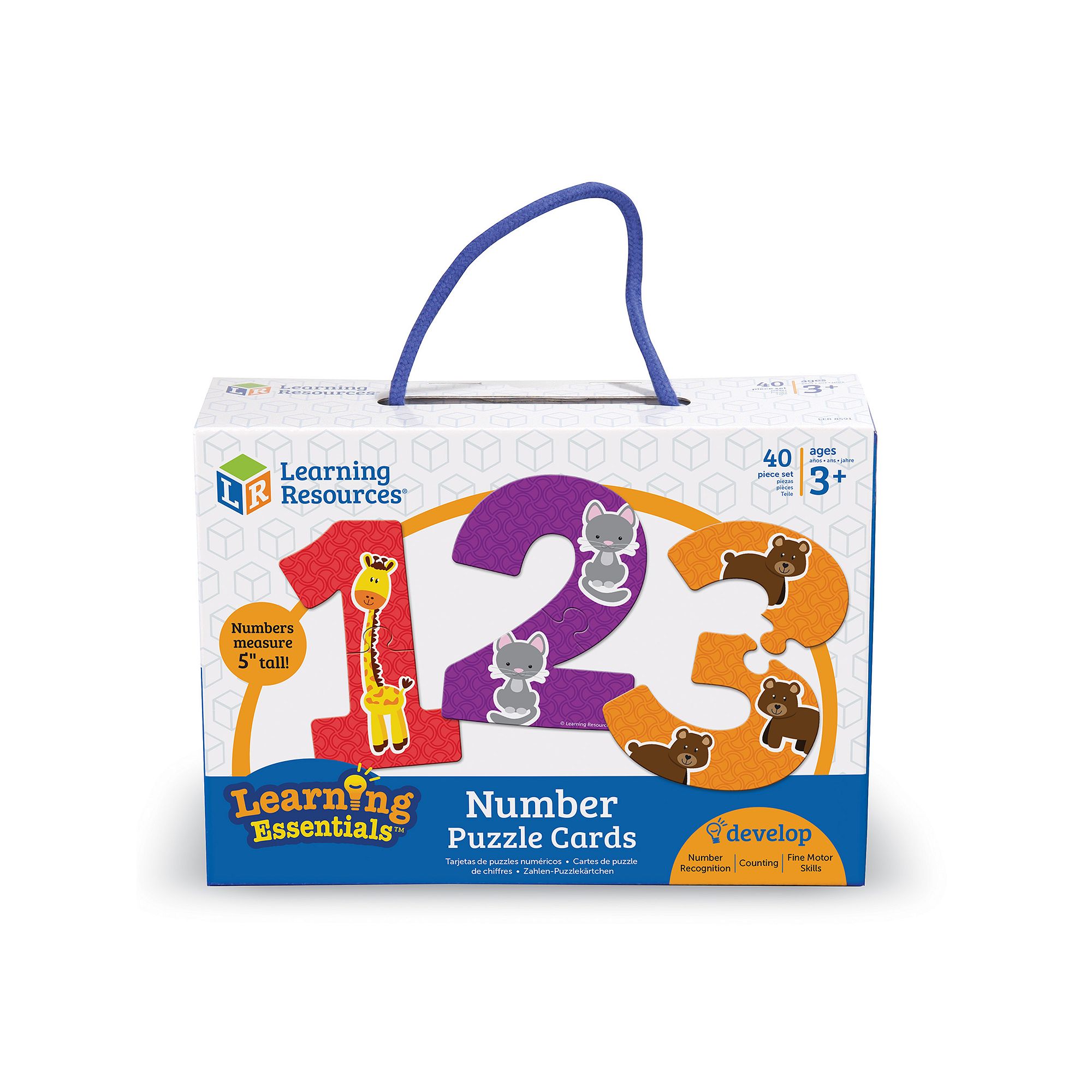 Learning Resources Number Puzzle Cards, Multicolor