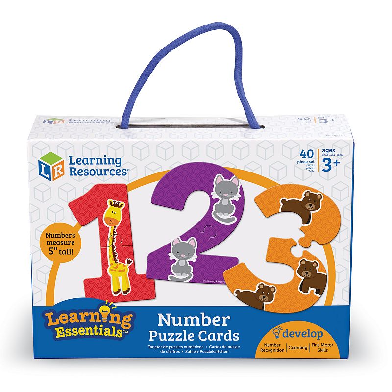 Learning Resources Number Puzzle Cards, Multicolor