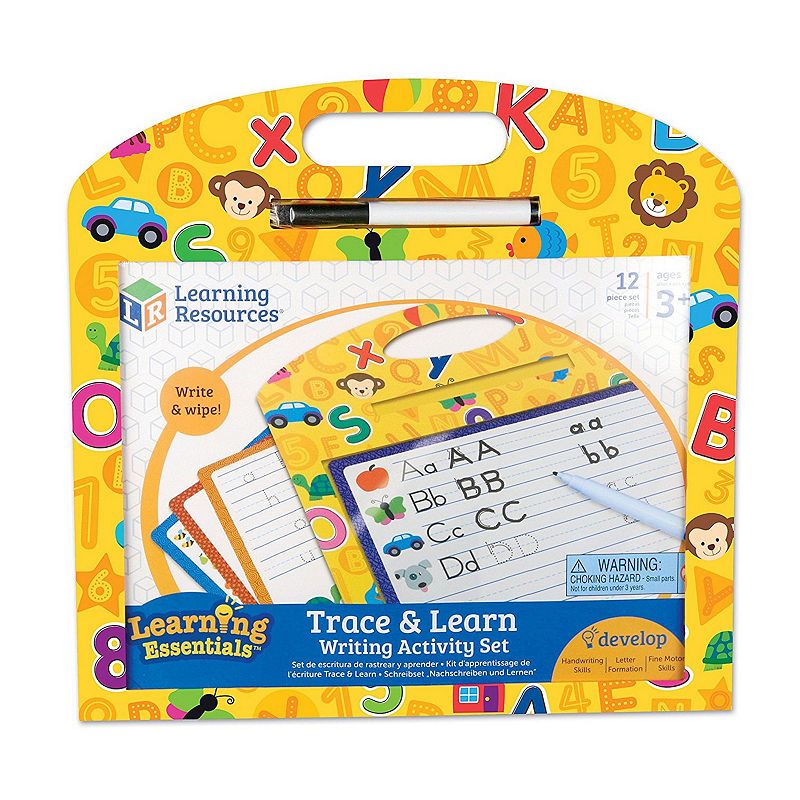 Learning Resources Trace & Learn Writing Activity Set, Multicolor