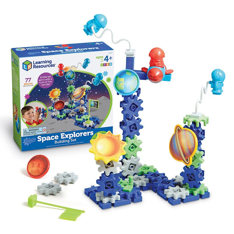 Learning Resources Gears! Gears! Gears! Space Explorers Building Set, Multi