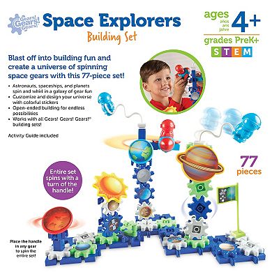 Learning Resources Gears! Gears! Gears! Space Explorers Building Set