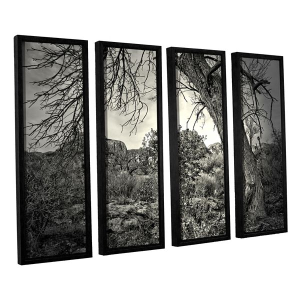 ArtWall Listen To Whispers Framed Wall Art 4-piece Set