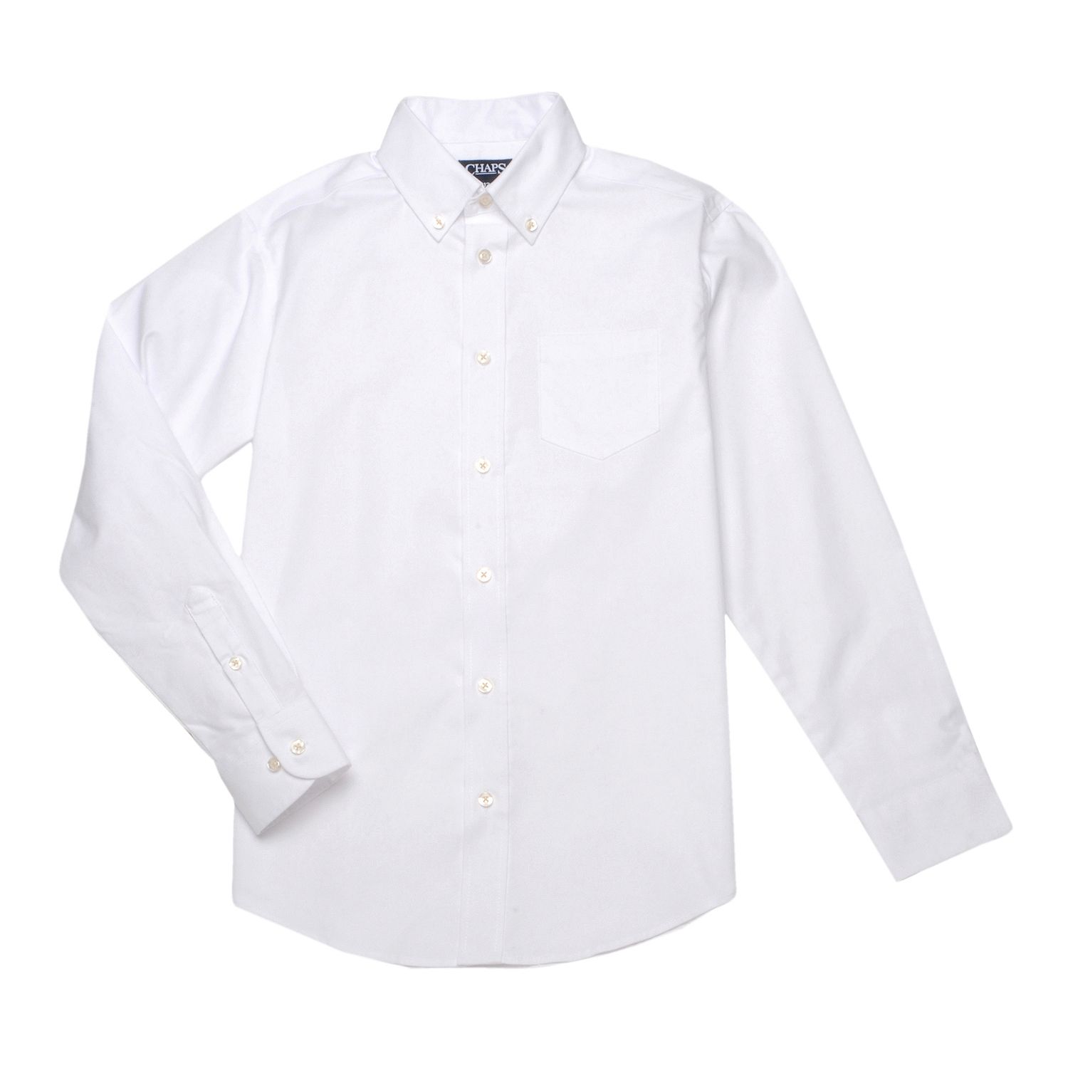 boys white button up dress shirt