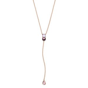 Jennifer Lopez Geometric Stone Y Necklace