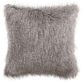 Safavieh Peacock Luxe Faux Fur Throw Pillow