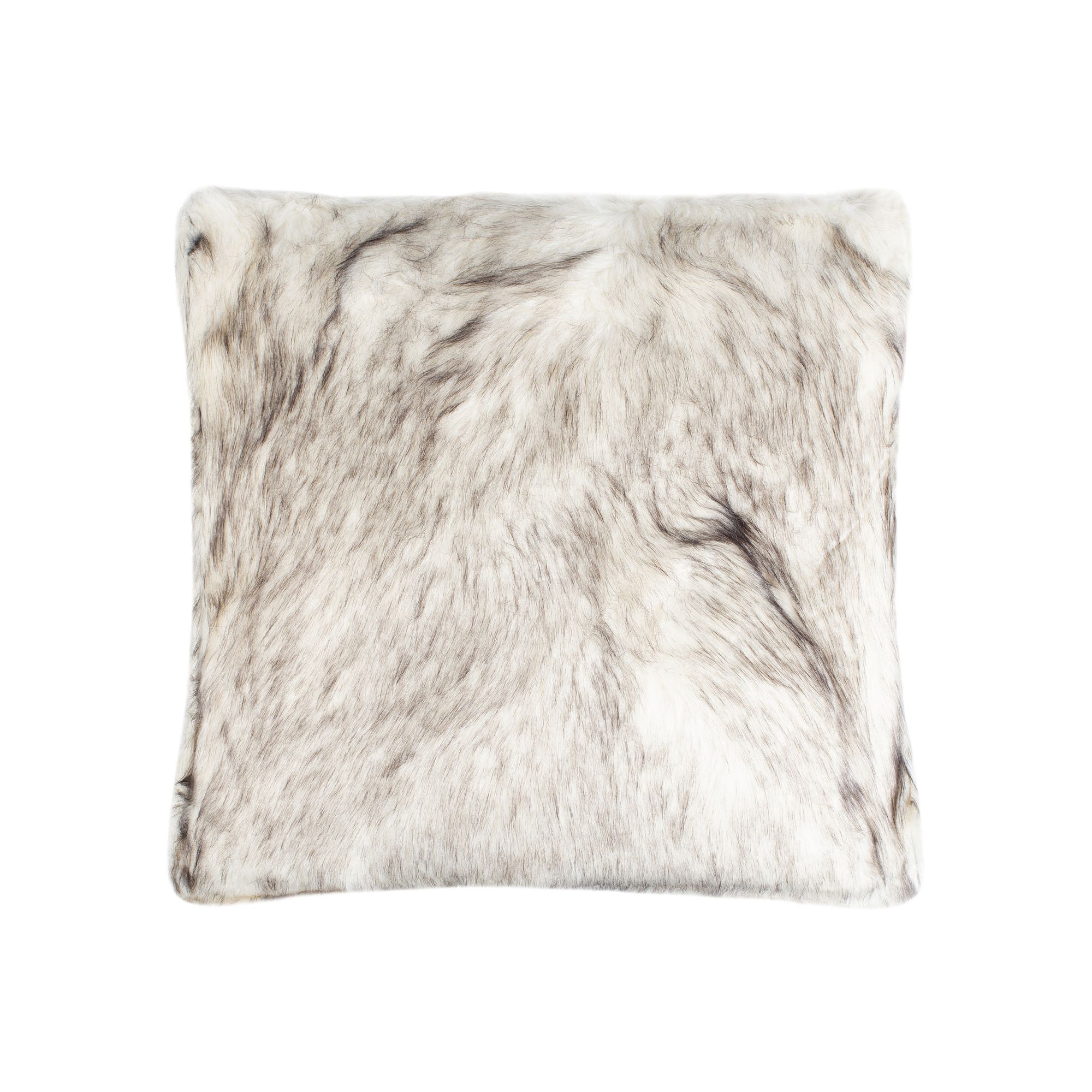 Safavieh Coco Tips Faux Fur Throw Pillow, Brown
