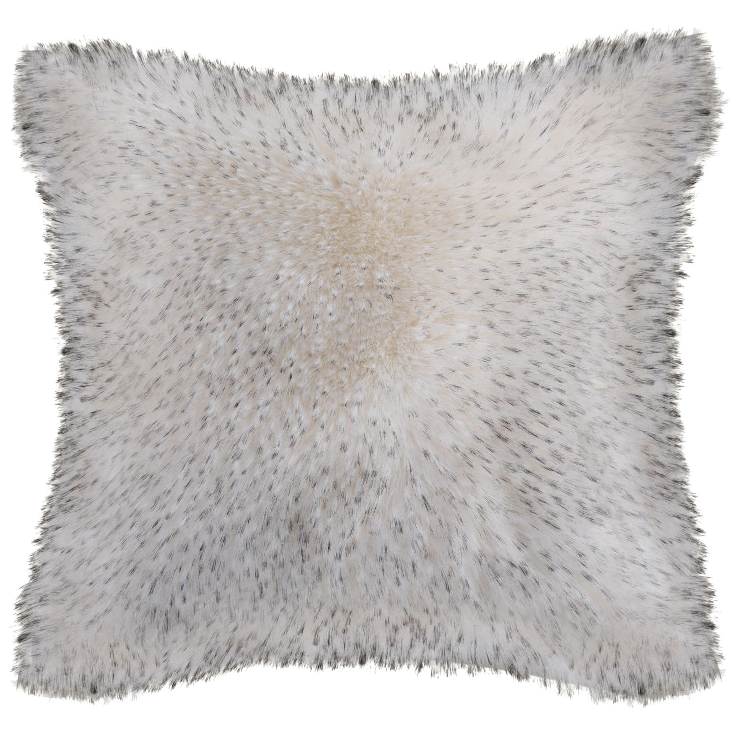 Flokati faux fur round throw online pillow