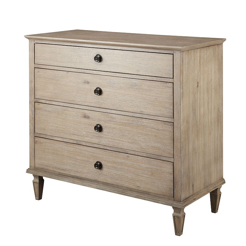 Madison Park Signature Victoria 4-Drawer Dresser, Natural