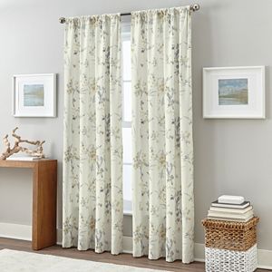 Floral Botany Print Curtain