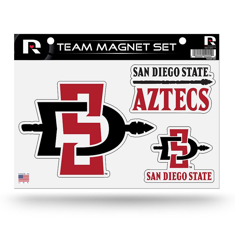 San Diego State Aztecs Team Magnet Set, Multicolor