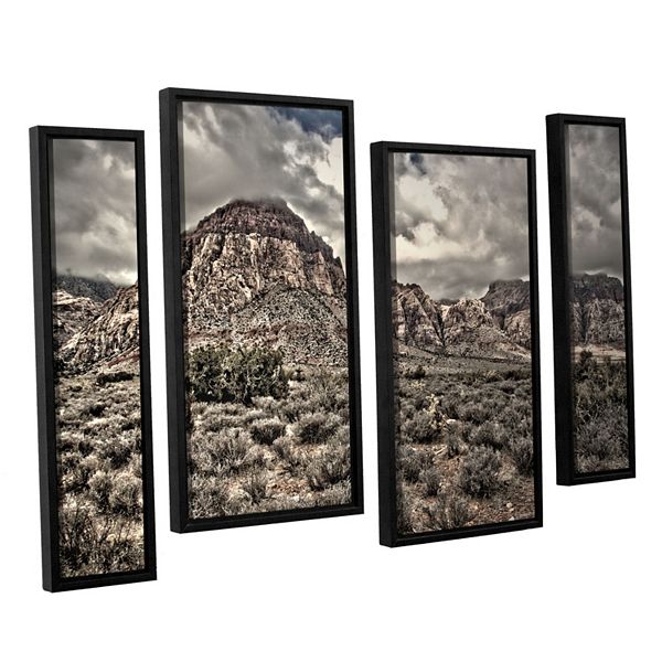 ArtWall ''No Distractions'' Staggered Framed Wall Art 4-piece Set