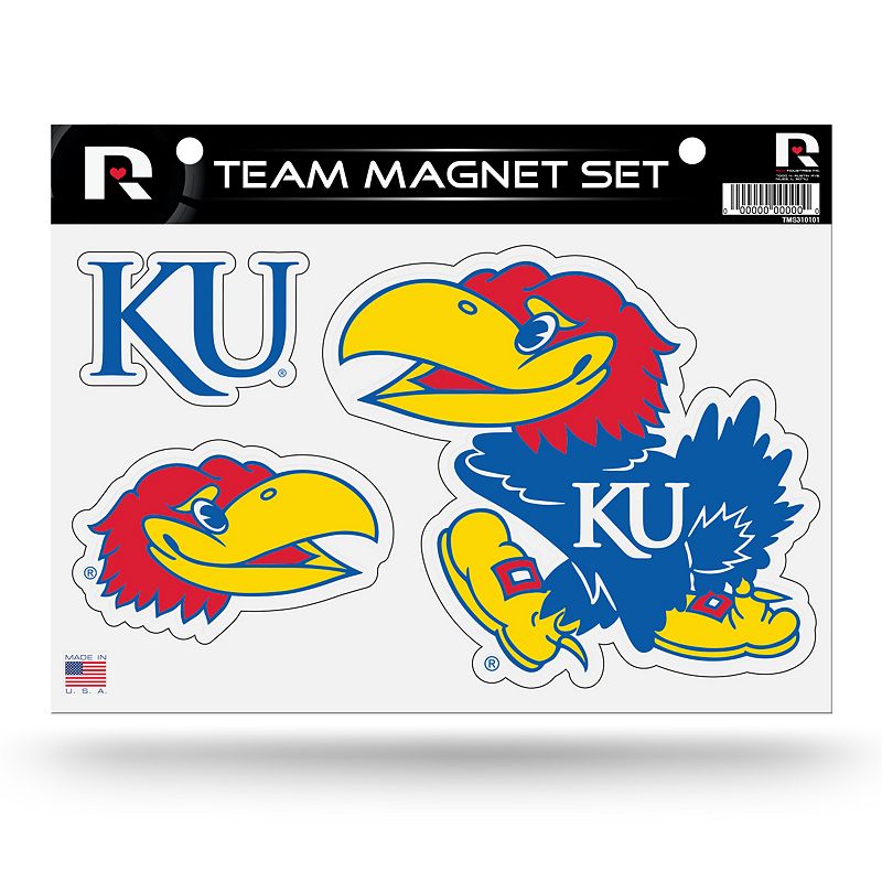 Kansas Jayhawks Team Magnet Set, Multicolor