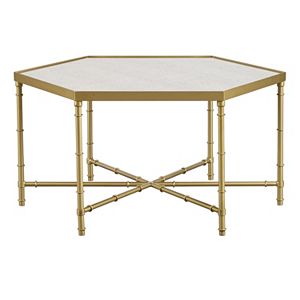 Madison Park Signature Lauren Hexagon Coffee Table