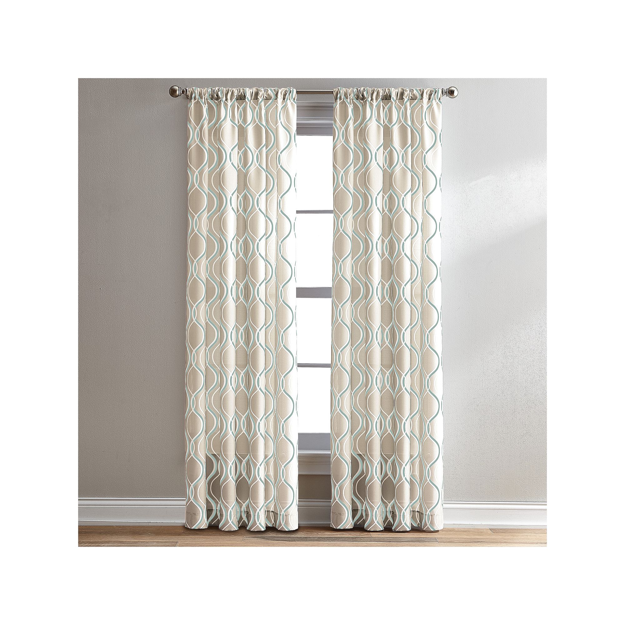 Window Curtainworks 1-Panel Morocco Window Curtain, Blue