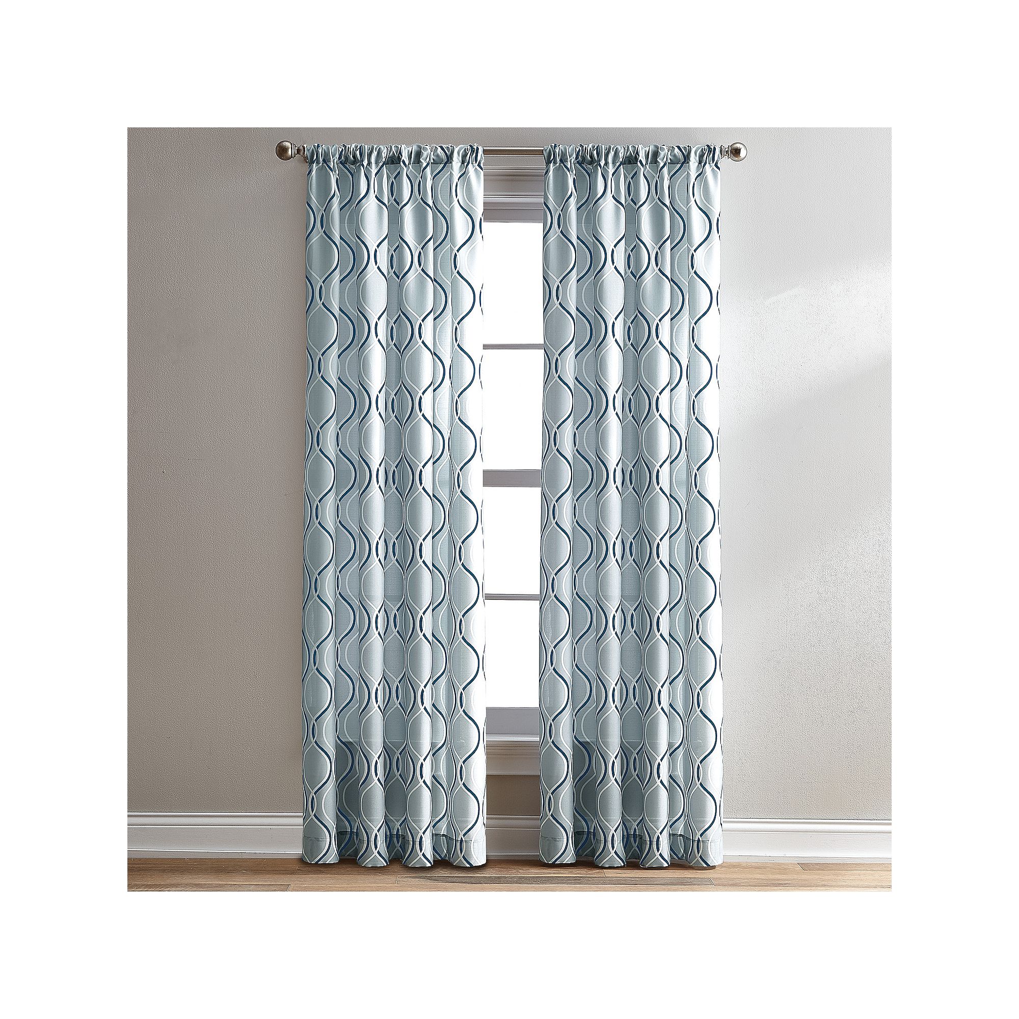Window Curtainworks 1-Panel Morocco Window Curtain, Gray