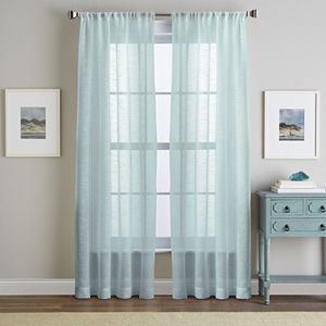 Curtainworks Brook Slubbed Sheer Curtain