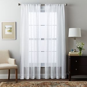 Curtainworks Brook Slubbed Sheer Curtain