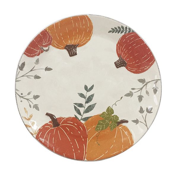 Celebrate Fall Together Pumpkin Dinner Plate