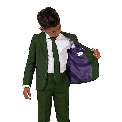 OppoSuits - Glorious Green - Dark Green Boys Suit