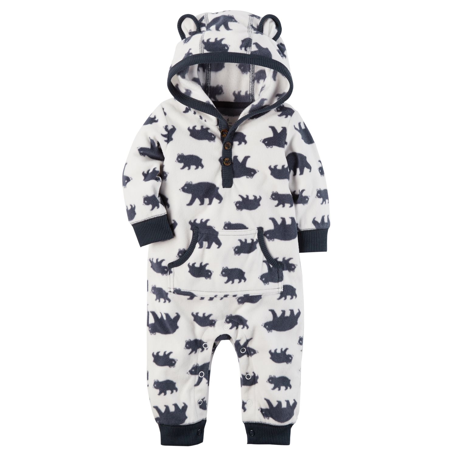 fleece romper baby boy