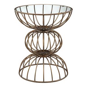 Madison Park Mason Mirrored End Table