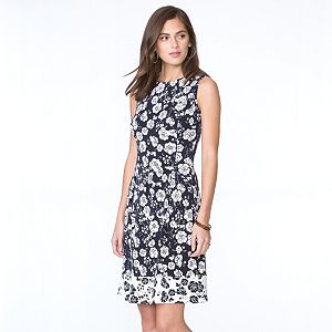 Women's Chaps Floral Fit & Flare Dress