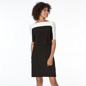 Women's Chaps Colorblock Blouson Dress