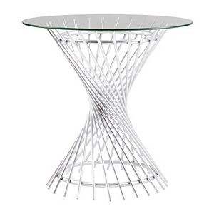 Madison Park Ava Glass Top End Table