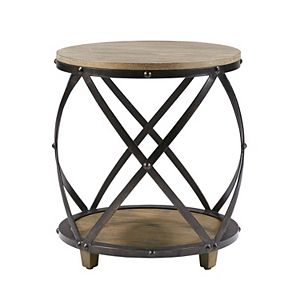Madison Park Brooklyn Industrial End Table