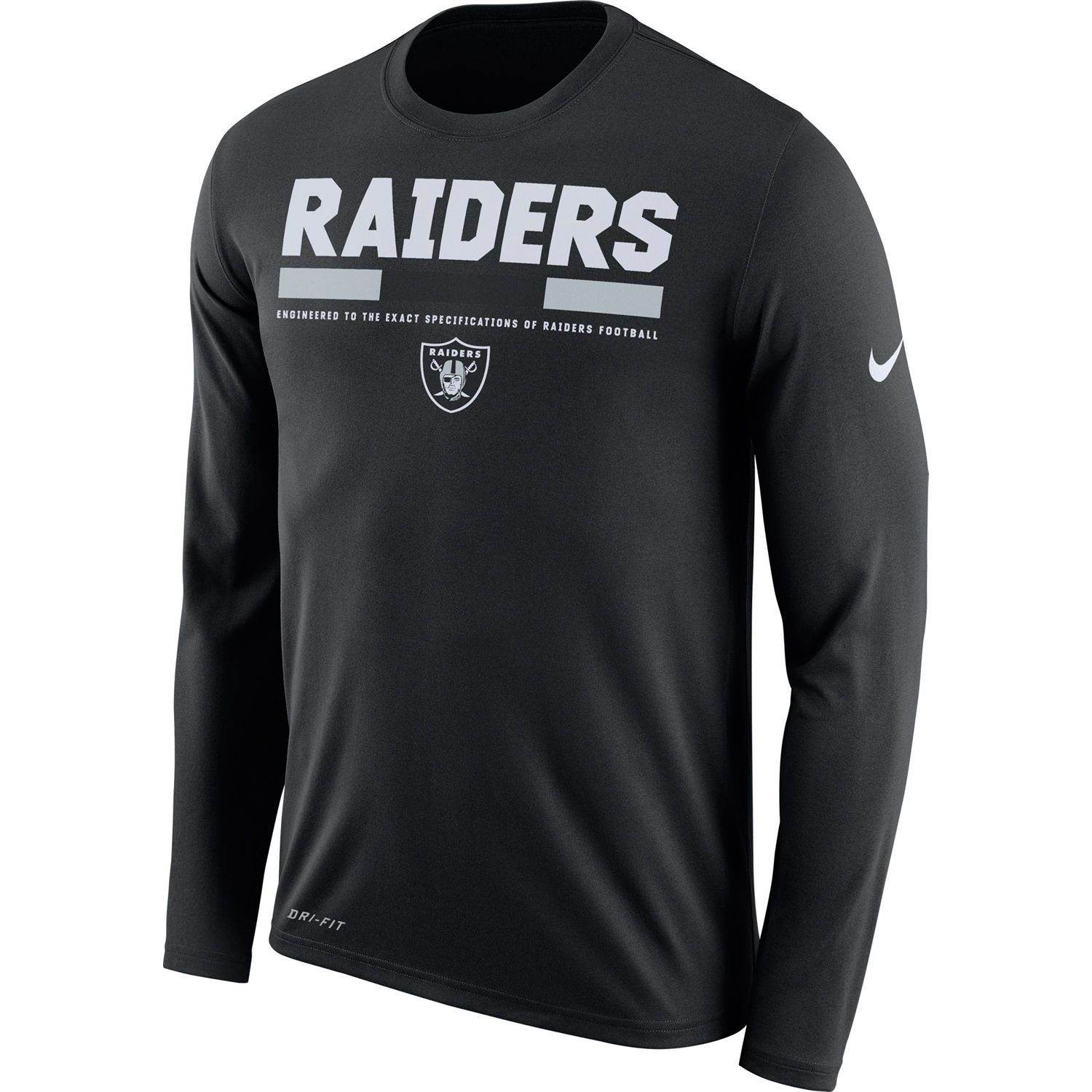 raiders nike dri fit shirt