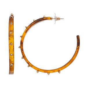 Jennifer Lopez Spiky Hoop Earrings