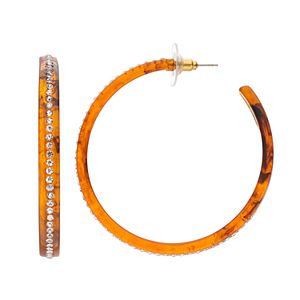 Jennifer Lopez Studded Hoop Earrings