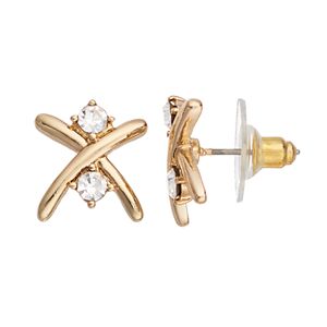 Jennifer Lopez Crisscross Stud Earrings