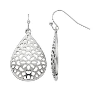 Openwork Nickel Free Teardrop Earrings
