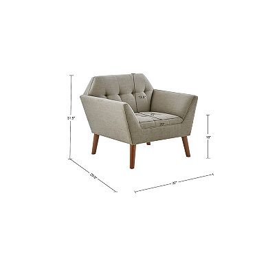 INK+IVY Newport Wide Mid-Century Modern Lounge Chair