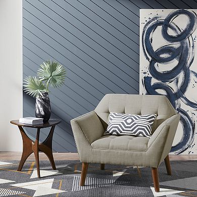 INK+IVY Newport Wide Mid-Century Modern Lounge Chair