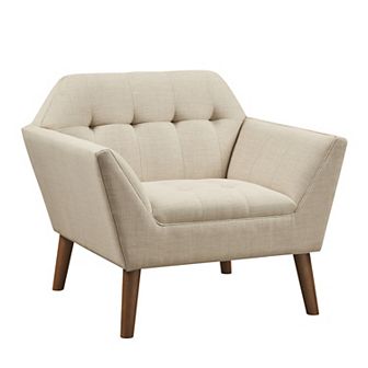 INK+IVY Newport Wide Mid-Century Modern Lounge Chair