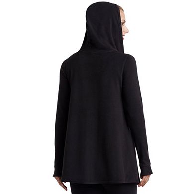 Women's Cuddl Duds Fleece Hooded Wrap Cardigan
