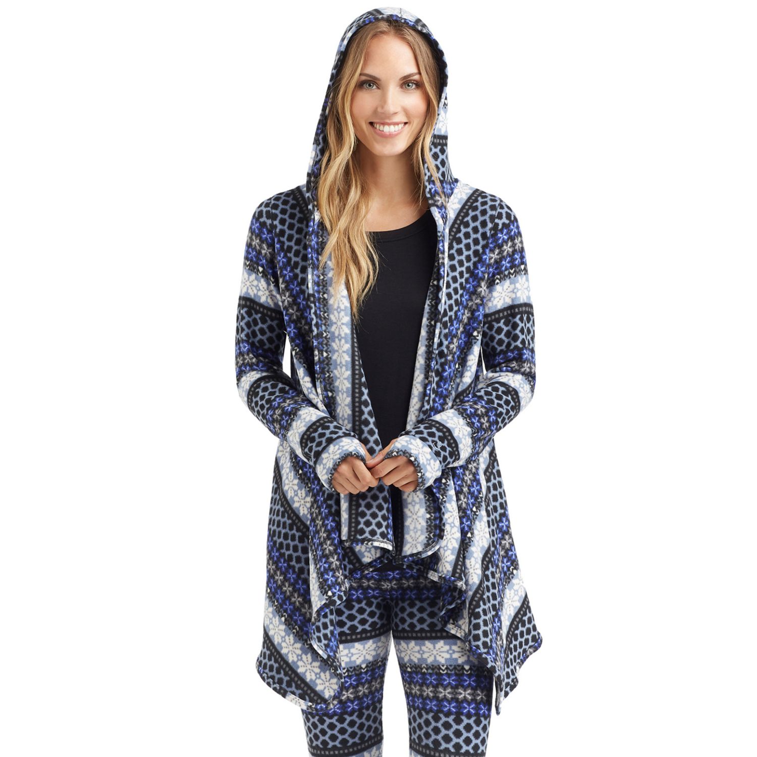 cuddl duds fleecewear hooded wrap