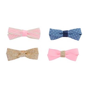 Toddler Girl Carter's 4-pk. Double-Bow Hair Clip Set