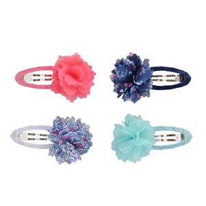 Toddler Girl Carter's 4-pk. Satin-Wrapped Rosette Hair Clip Set