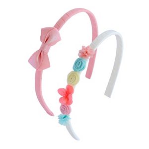 Toddler Girl Carter's 2-pk. Molded Flower & Bow Headband Set