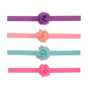 Baby Girl Carter's 4-pk. Rosette Head Wrap Set