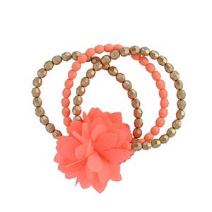 Toddler Girl Carter's 3-pk. Floral Beaded Bracelet Set