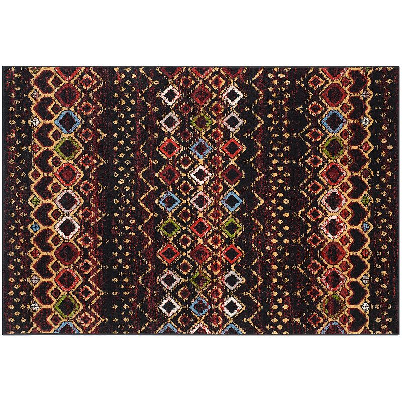 Safavieh Amsterdam Allard Geometric Rug, Black, 8X10 Ft