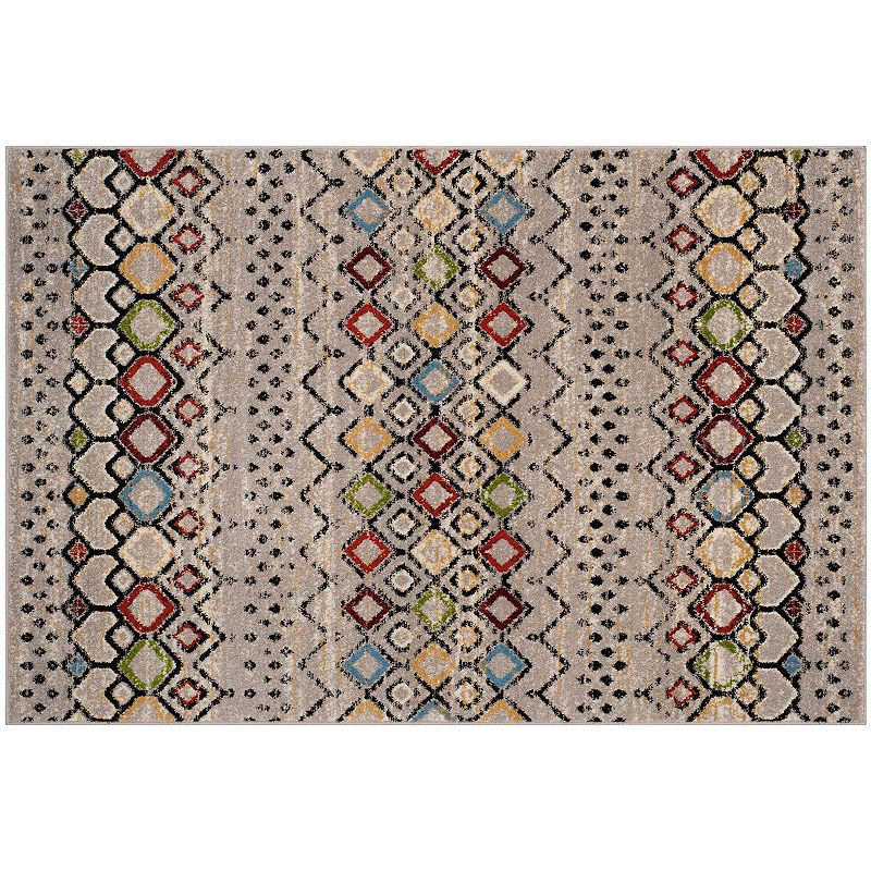 Safavieh Amsterdam Allard Geometric Rug, Grey, 8X10 Ft