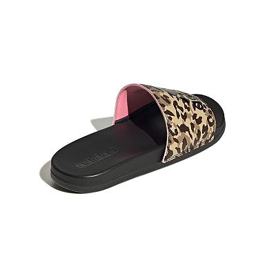 Adidas adilette cloudfoam women's slide sandals black best sale