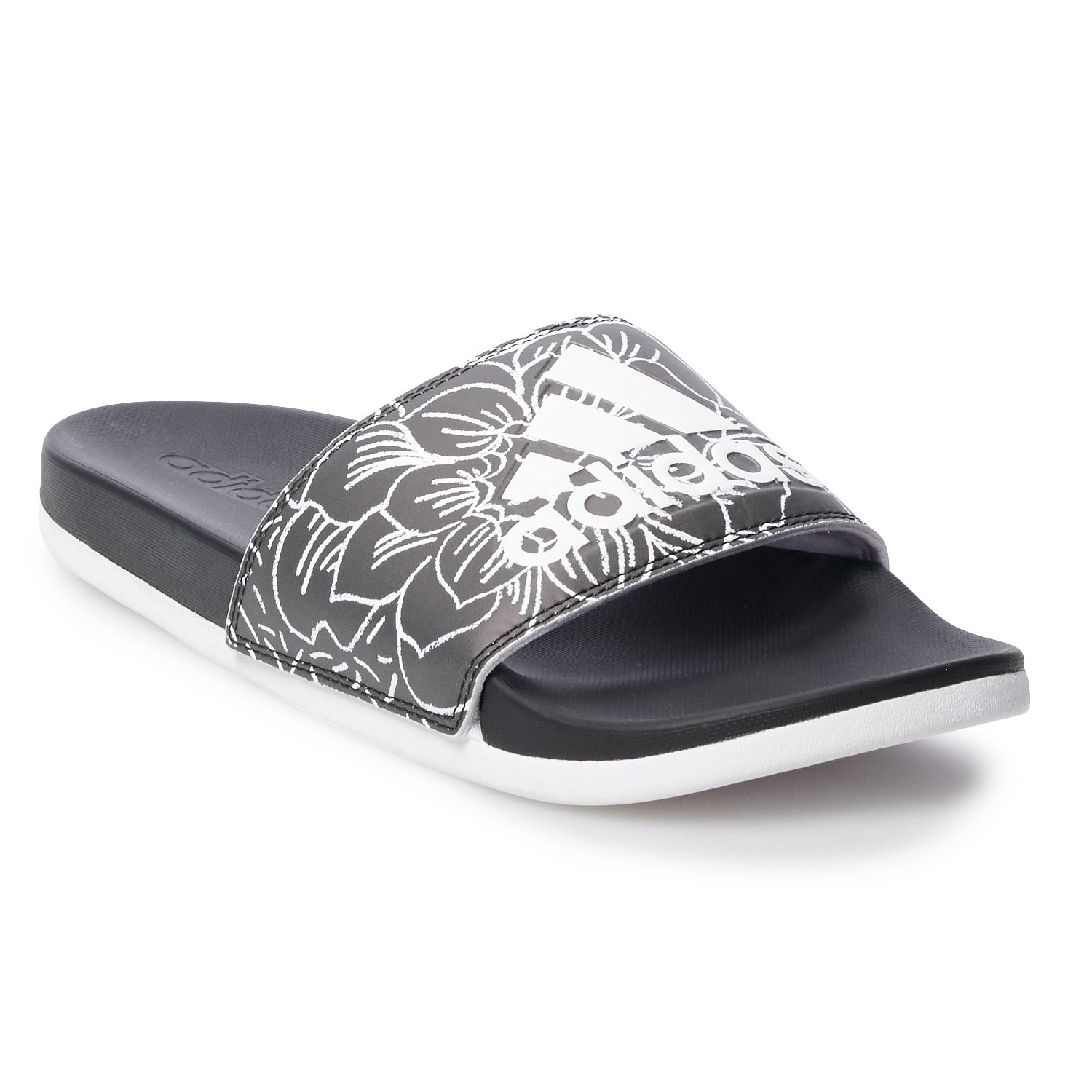 ladies adidas cloudfoam slides