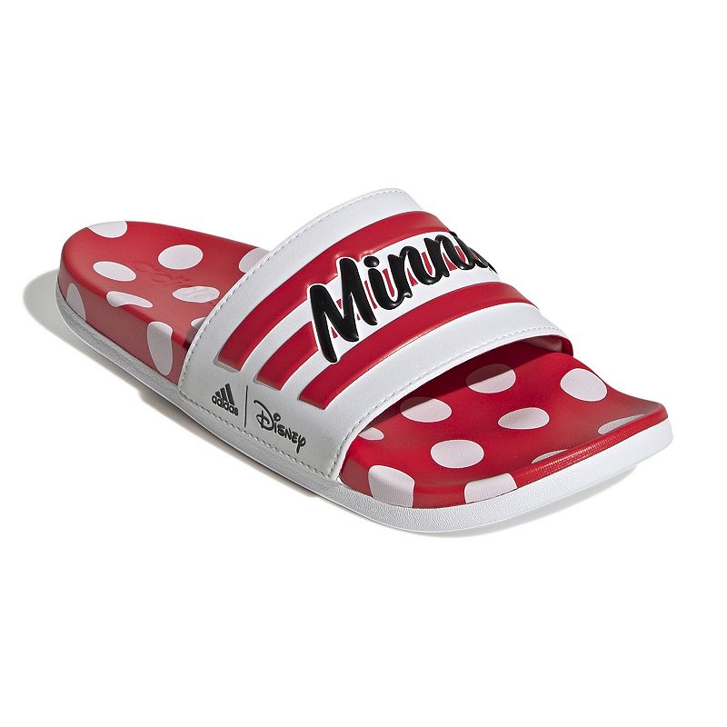 adidas adilette Cloudfoam Womens Slide Sandals, Size: 5, White
